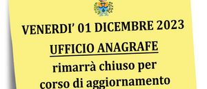 Logo chiusura uffici   anagrafe  
